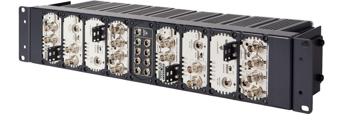 Frame Rackmount para segurar até 8 conversores DAC
