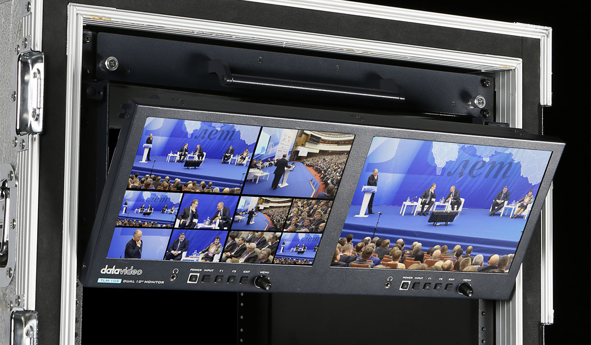 Monitor desktop 10'' Full HD duplo