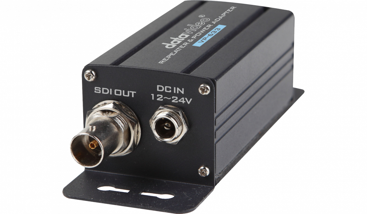 Each extended SDI signal up to 200m, when used with multiple VP-634's allows runs of up to 1000m