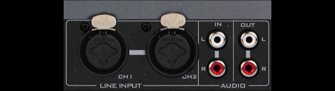 Eine Vielzahl von Audio-E/A-Anschlüssen