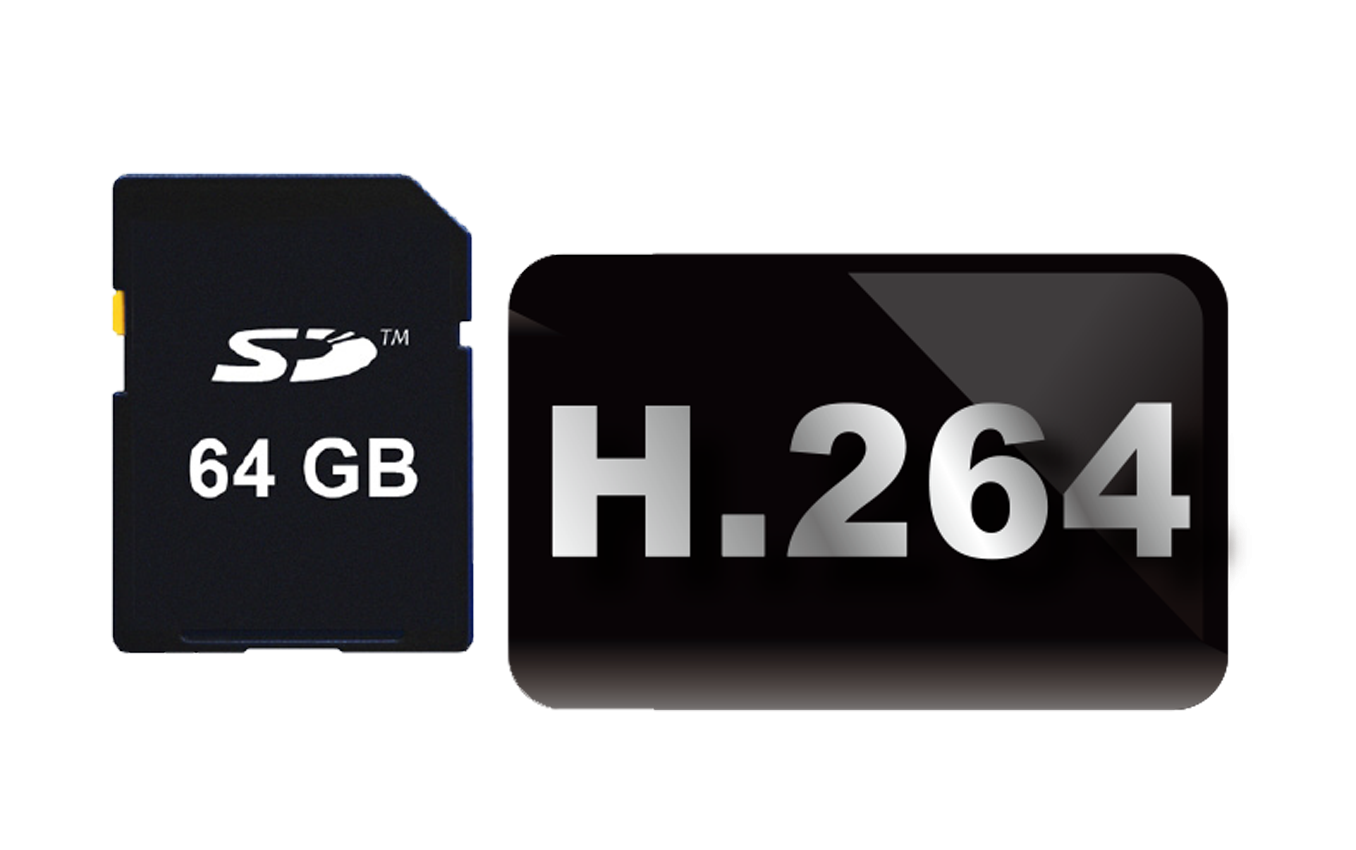Enregistreur H.264 intégré pour cartes SD