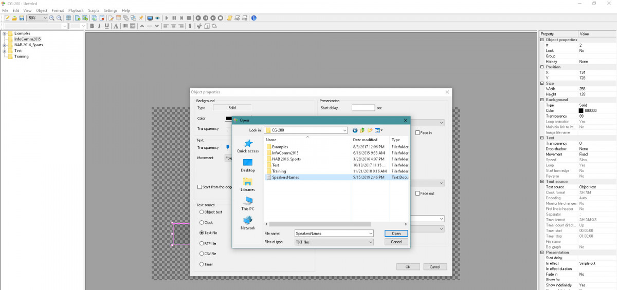 Import text from a file (CSV, RTF, TXT)