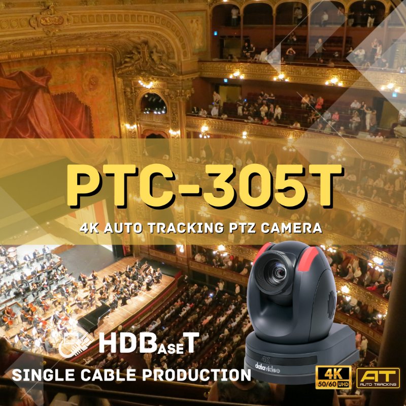4K 20X HDBaseT Tracking PTZ Camera