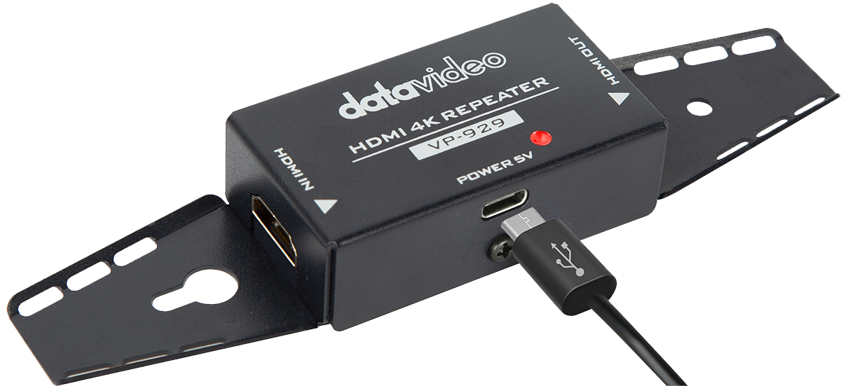 Powered by HDMI signal or external power supply